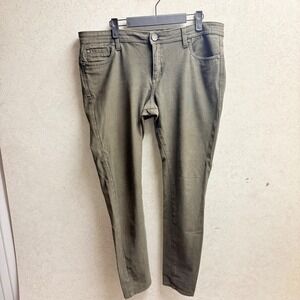 KUT‎ from the Kloth Sz 12 Womens Olive Green Toothpick SkinnyStretch Casual Jean